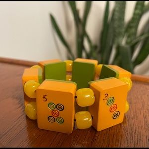 Vintage Bakelite Mahjong Bracelet